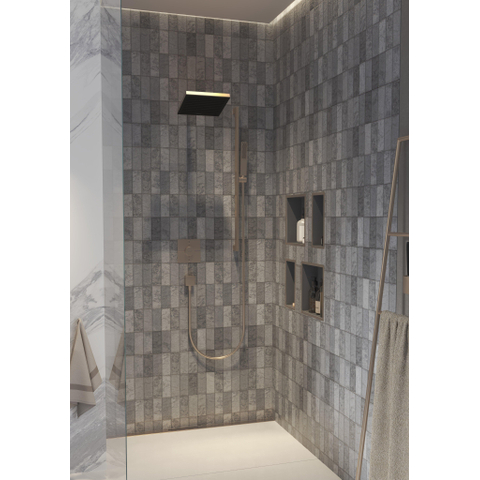 Hansgrohe Pulsify e Staaf - handdouche 100 - 1jet - ecosmart - geborsteld brons SW918071
