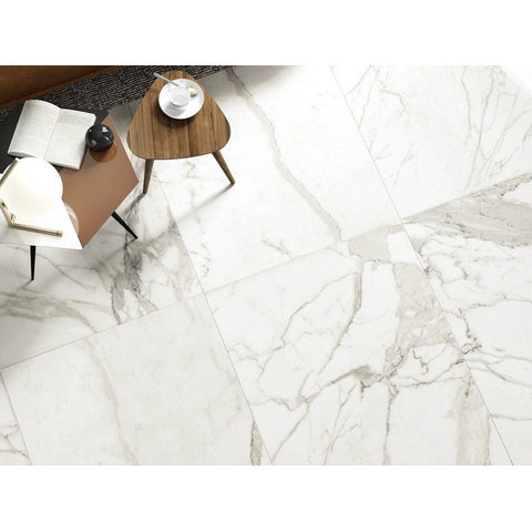 Vtwonen Classic Carrelage de sol et mural 74x74cm 10mm rectifié R9 porcellanato Blanc SW367932