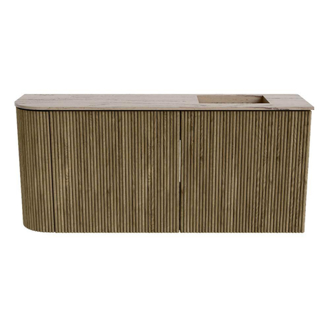 Mondiaz JOYA-DLUX 91.6cm toiletmeubel - ronding links kleur Dusk - Wastafel FAYE positie Rechts Zonder kraangat kleur Arena. SW1425780