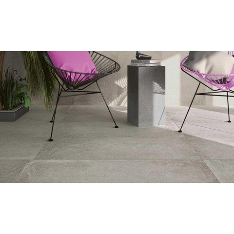 ÉCHANTILLON Ceralto Graina Soft Carreau de sol et de mur 60x60cm 10mm rectifié R10 grès cérame Platino SW915224