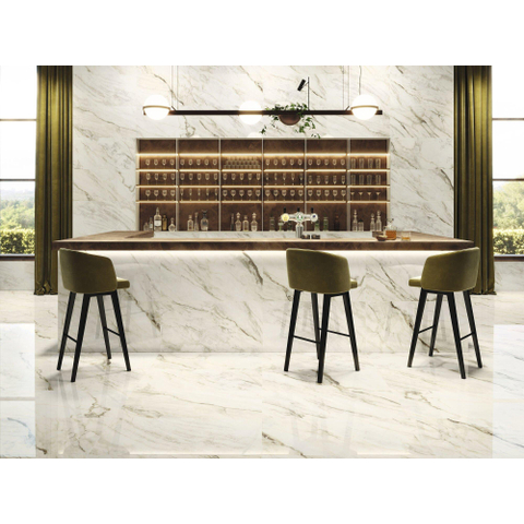 SAMPLE Terravito Aviano Keramische wand- en vloertegel - 60x120cm - 7.0mm - gerectificeerd - Wit SW1449058