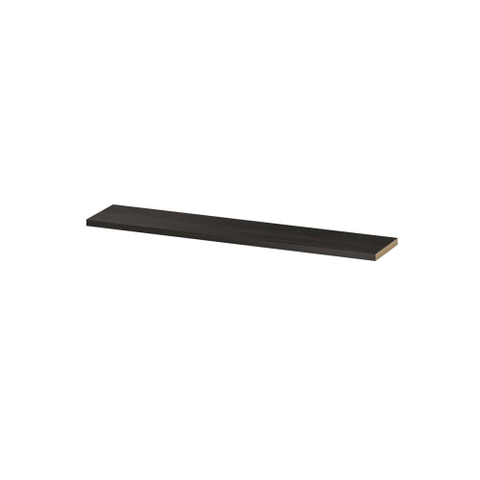 INK 35d étagère murale - 180x35x3.5cm - bord avant chanfreiné - pour niche - MFC Chêne intense SW493998