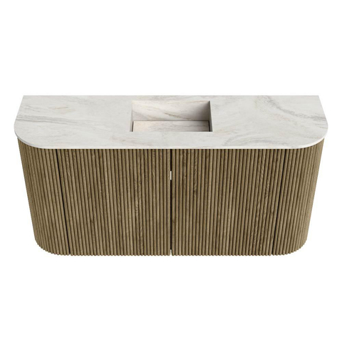 Mondiaz JOYA-DLUX 83.2cm meuble de salle de bains - arrondis gauche et droite couleur Dusk - Vasque FAYE position Milieu Sans trou de robinet couleur Ostra. SW1423466