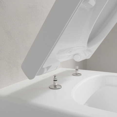 Villeroy & Boch Architectura Cuvette à poser à sortie profonde - sans bride de rinçage - au sol - blanc brillant Alpin (blanc) SW479534
