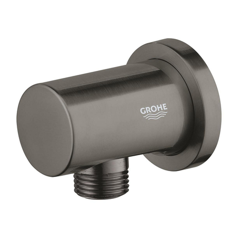Grohe Rainshower Wandaansluitbocht - ronde rozet - brushed hard graphite (antraciet) SW98901