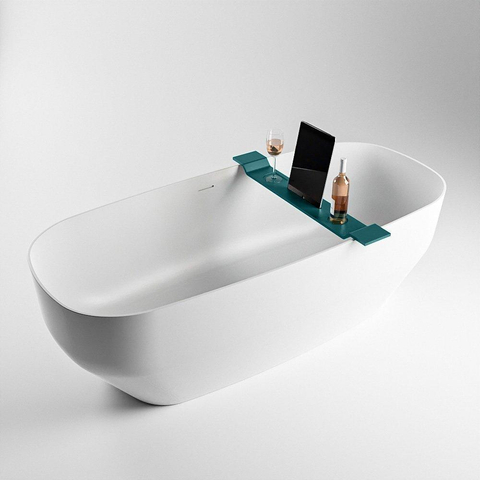 Mondiaz Easy Badplank - 12.5x86x4.2cm - Solid surface - Smag mat SHOWROOMMODEL SHOW26688
