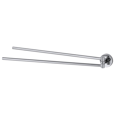 Haceka Kosmos Handdoekhouder - 42cm - dubbel - draaibaar - ZWART - OUTLET UDEN STORE30327
