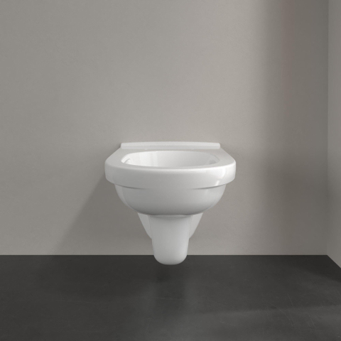 Villeroy & Boch O.novo Diepspoelcloset - zonder spoelrand wandhangend - met DirectFlush CeramicPlus - White Alpine (glans wit) SW888999