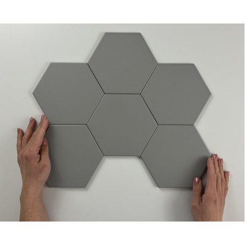 Cifre Ceramica Hexagon Timeless Carrelage mural en sol hexagonal 15x17cm Vintage Gris mat SW476705