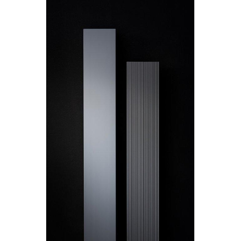 Vasco Beams Mono designradiator aluminium verticaal 1800x150mm 671W - aansluiting 0066 donker bruin (RAL9808 SW237033