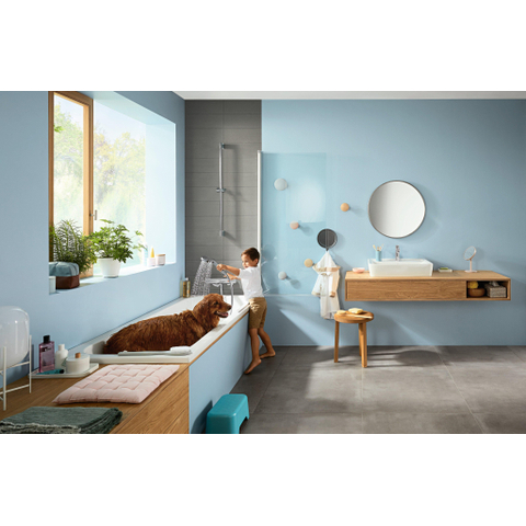 Hansgrohe Ecostat E Badkraan - thermostatisch - met omstel - met koppelingen - thermostaat - hoogglans chroom SW297284