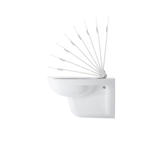 Duravit D Code lunette de WC 43x36x4cm compact synthétique Blanc brillant 0315127