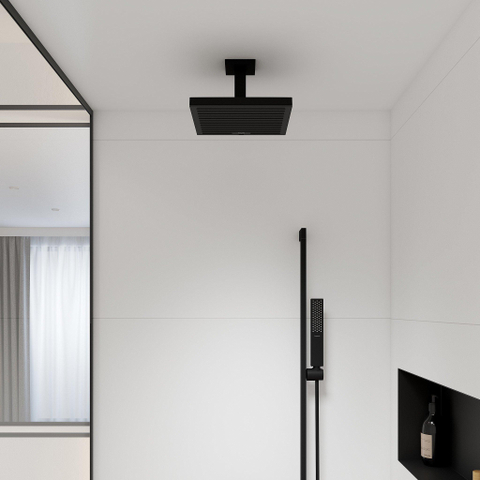 Hansgrohe Pulsify e - plafondaansluiting - 10cm - mat zwart SW918204