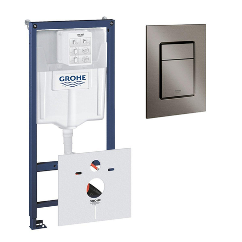 Grohe Rapid SL Inbouwreservoir - inclusief Skate Cosmopolitan bedieningsplaat - brushed hard graphite (antraciet) SW680026