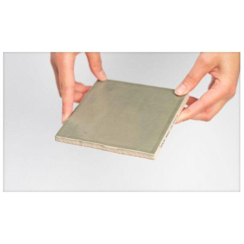 ÉCHANTILLON Ceralto Nordico Line Carreau mural 13x13cm 8.5mm pâte blanche Verde SW914459