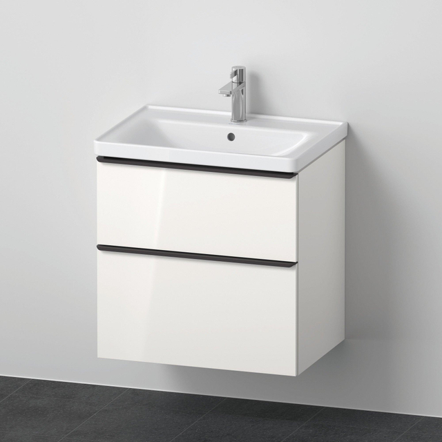 Duravit D-neo meubelwastafel m/wastafelo.b. 650x480x790mm wit de012002222