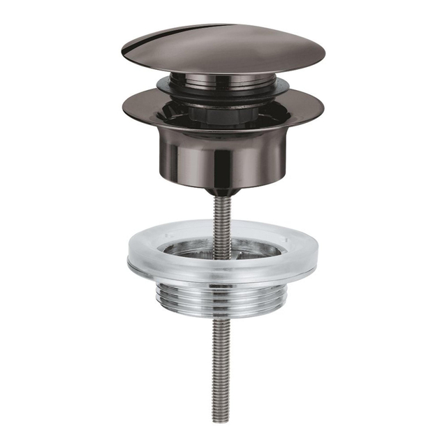 GROHE afvoergarnituur push open hard graphite - licht beschadigd - OUTLET UDEN 65807a00