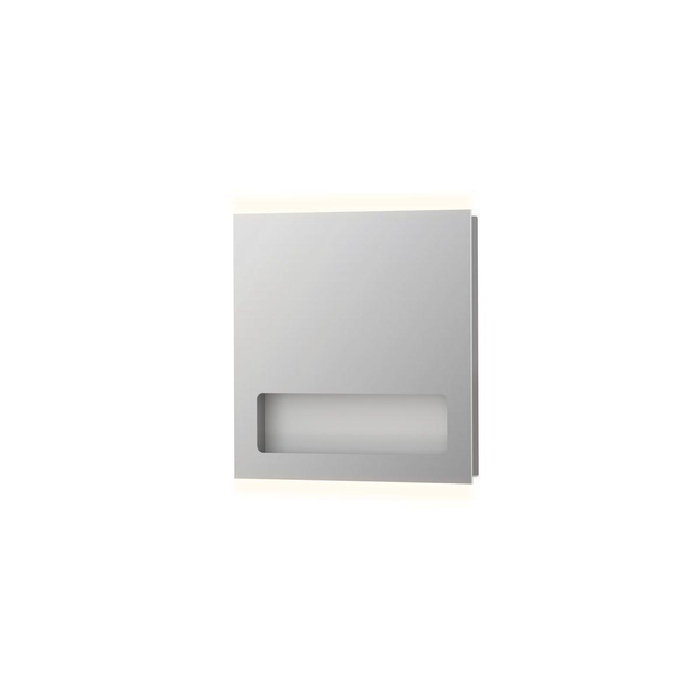 INK SP8 Spiegel 80x8x80cm geïntegreerd planchet LED boven en onder aluminium Zilver 8408120
