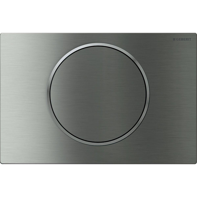 Geberit Sigma10 bedieningsplaat - 2-toets spoeling - ronde knop - geborsteld rvs 115.758.SN.5
