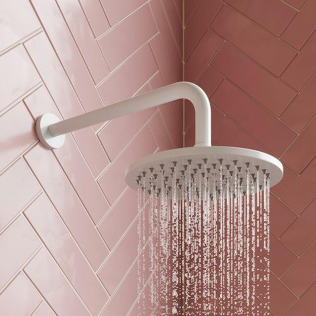 Crosswater MPRO hoofddoucheset 30cm met 35 cm wandarm en handdoucheset met wandaansluiting en doucheslang 150cm wit mat - OUTLET UDEN PRO963W+2