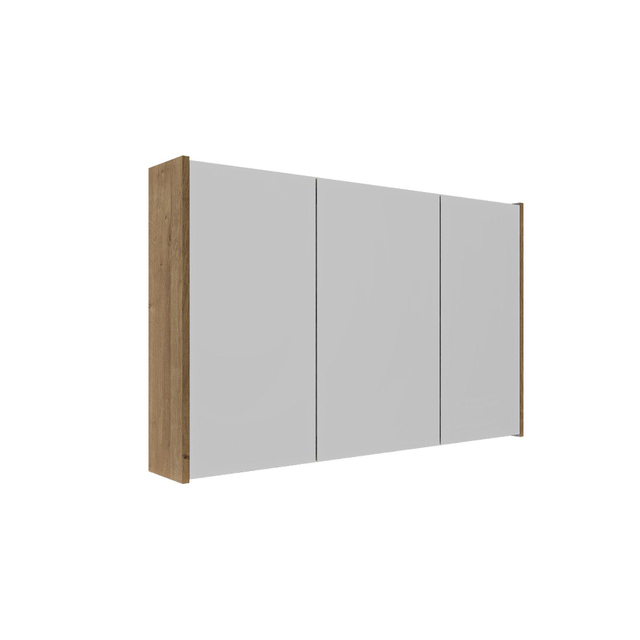 Saniclass Holz Frame Spiegelkast - 100x63x16cm - inclusief zijpanelen - Eiken natural SW1420836/SW1212817