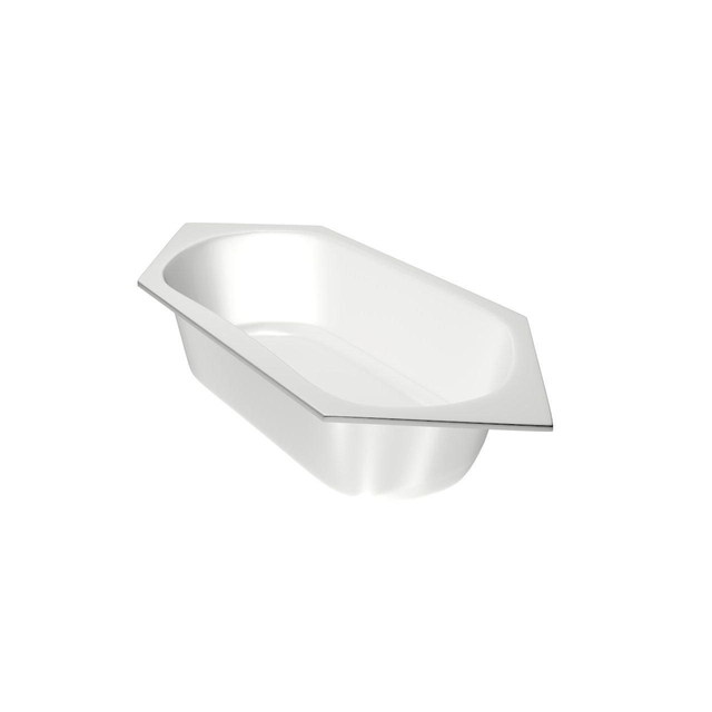 Xenz Lucia ligbad - 180x80cm - met overloop - zonder afvoer - Acryl Wit OUTLETSTORE 6890-01