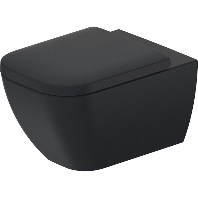 Duravit Happy D.2 Wandcloset - 54x34cm - diepspoel - zonder spoelrand - mat antraciet 222209ad00