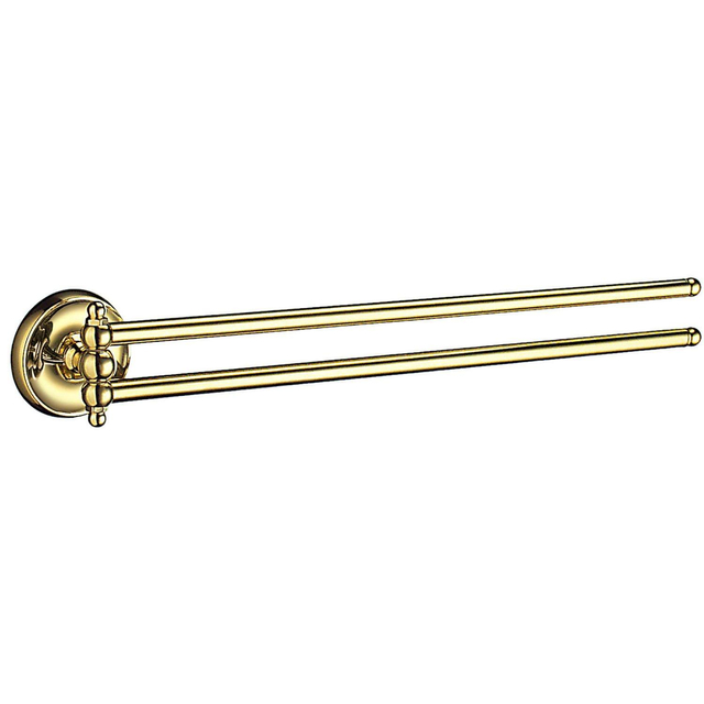 Goedkoopste Smedbo Villa Handdoekhouder - 44x3.8cm - ophangen - Massief messing V226