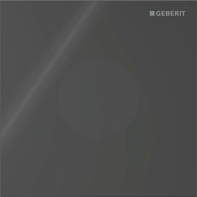 Geberit type 40 urinioir bedieningsplaat - 230V- rond - zwart 116.024.SJ.1
