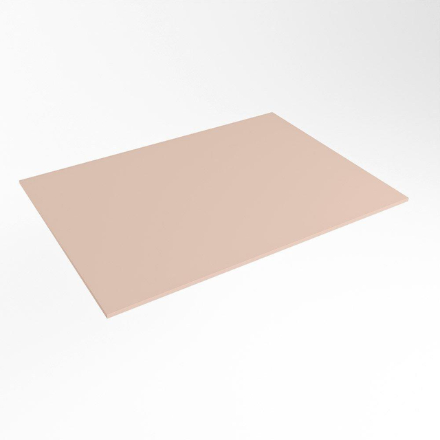 Mondiaz TOP 51 Topblad - 70x51x0.9cm - geschikt voor afdekplaat - Solid surface - Rosee XIM49883Rosee