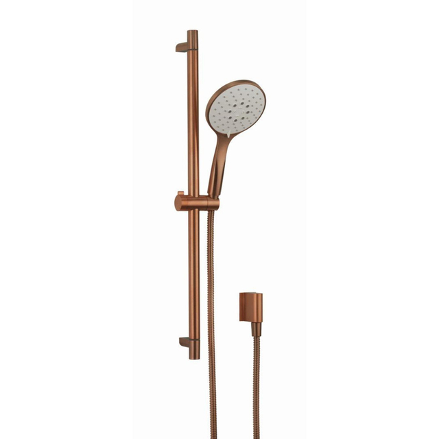 Crosswater MPRO Glijstangset - 70cm - handdouche rond 3 standen - geborsteld brons OUTLETSTORE MPROKITBZP