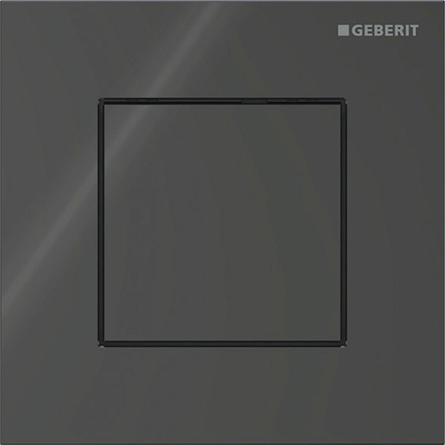 Geberit type 40 urinioir bedieningsplaat - pneumatisch - vierkant - zwart 116.217.SJ.1