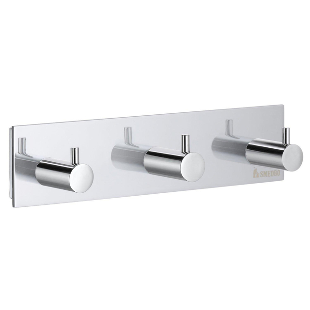 Smedbo Pool Handdoekhaak - 16x4cm - 3 haken - chroom ZK359