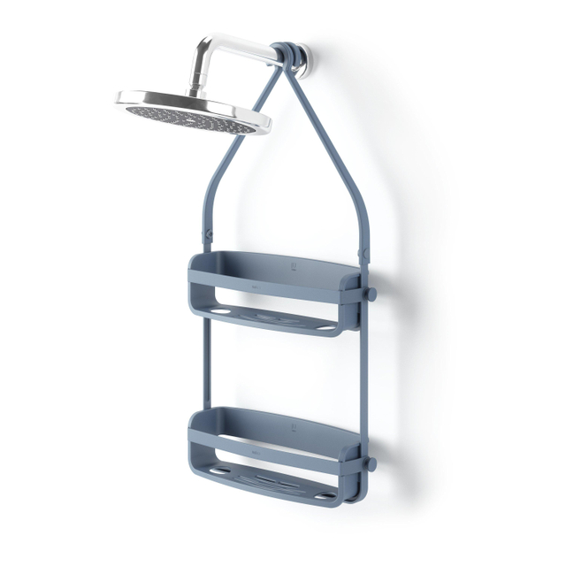 Goedkoopste Umbra Flex Douchemand - 33x10x66cm - ophangen - leisteen blauw 023460-1050