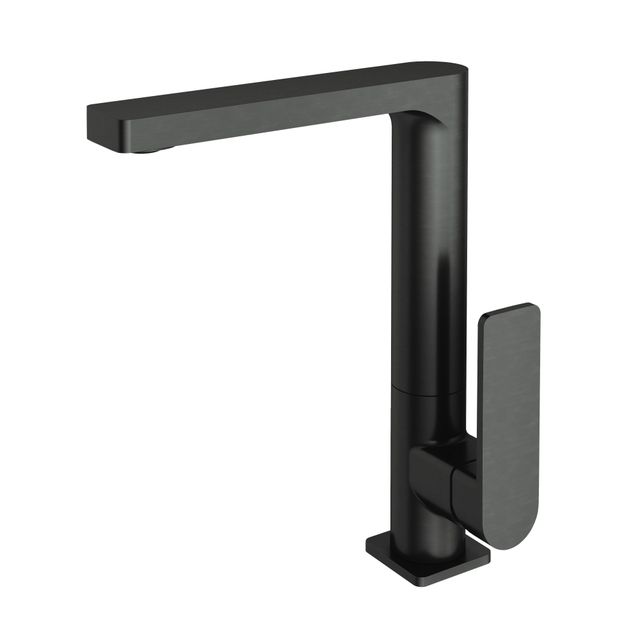 Hotbath Gal Wastafelmengkraan Draaibare uitloop Geborsteld Gunmetal PVD OUTLETSTORE GL004BGP