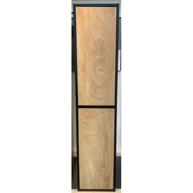 Saniclass Nexxt Badkamerkast - 160x35x35cm - 2 greep - loze links/rechtsdraaiende deuren - MDF - mat zwart - OUTLET UDEN 7127