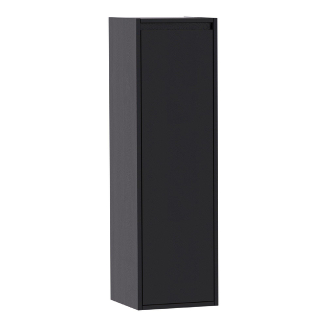 Saniclass Nexxt Badkamerkast - 120x35x35cm - 1 greep - loze rechtsdraaiende deur - MFC - black wood 7615R