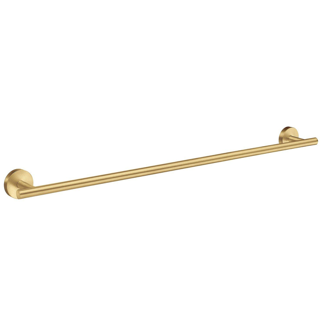 Smedbo Home Handdoekhouder - 65x7cm - enkel - geborsteld messing HV3464