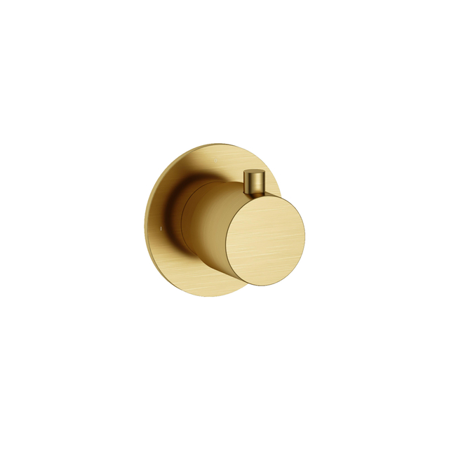Hotbath Cobber afbouwdeel inbouw stopkraan geborsteld messing (goud) PVD CB010EXTBBP