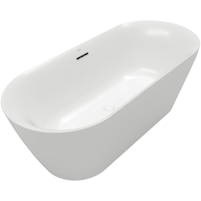 Villeroy & Boch Loop & friends bad vrijstaand 180x80cm naadloos stone white -licht beschadigd- OUTLET UDEN uba180lof9pd00v-rw
