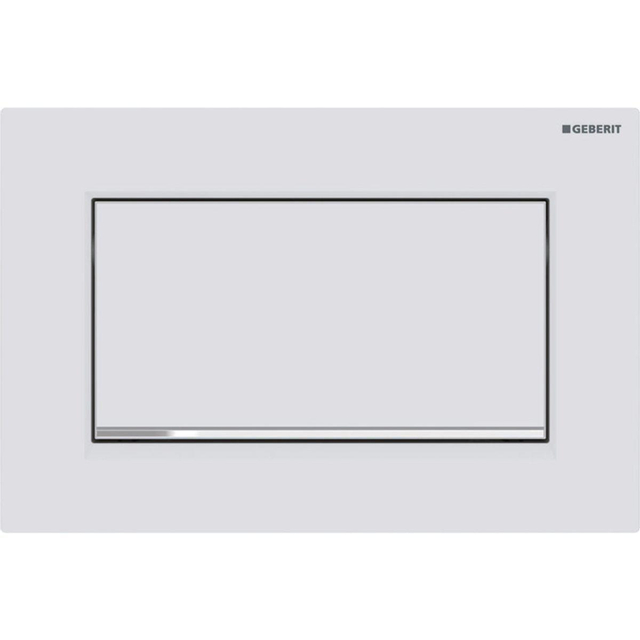 Geberit Sigma30 bedieningplaat met frontbediening voor toilet 24.6x16.4cm wit mat 115893jt1