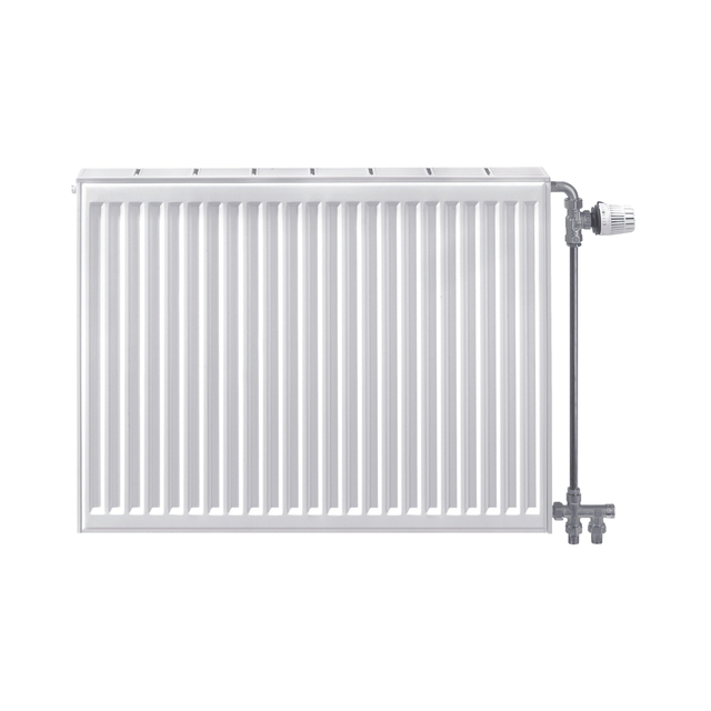 Stelrad Compact All In paneelradiator 70x110cm type 11 1229watt 4 aansluitingen Staal Wit glans 0214071111
