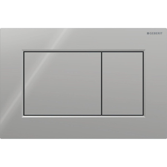 Geberit Sigma01 bedieningsplaat - 2-toets spoeling - vierkant - glans chroom 115.660.21.1