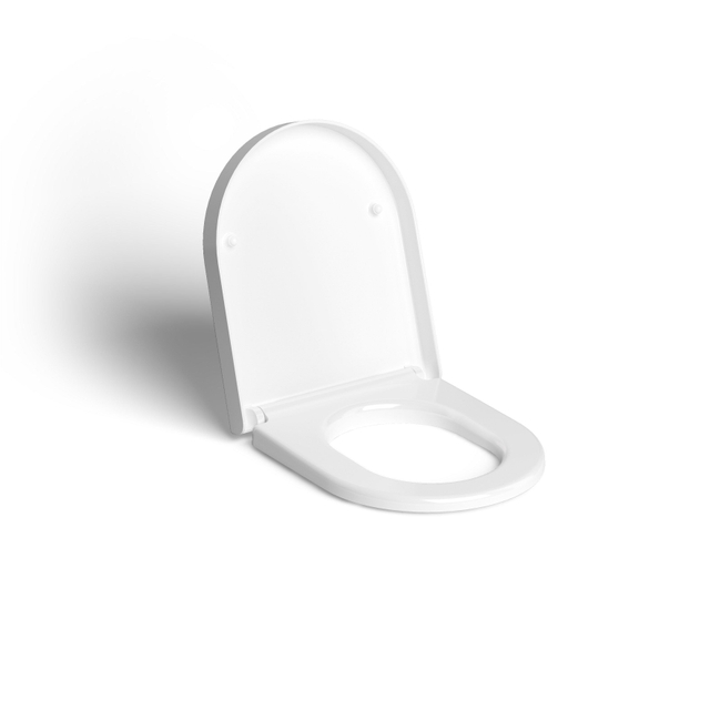 Clou Hammock toiletzitting met deksel 36.8x43.3x5cm softclose ABS glanzend wit CL-04.06040