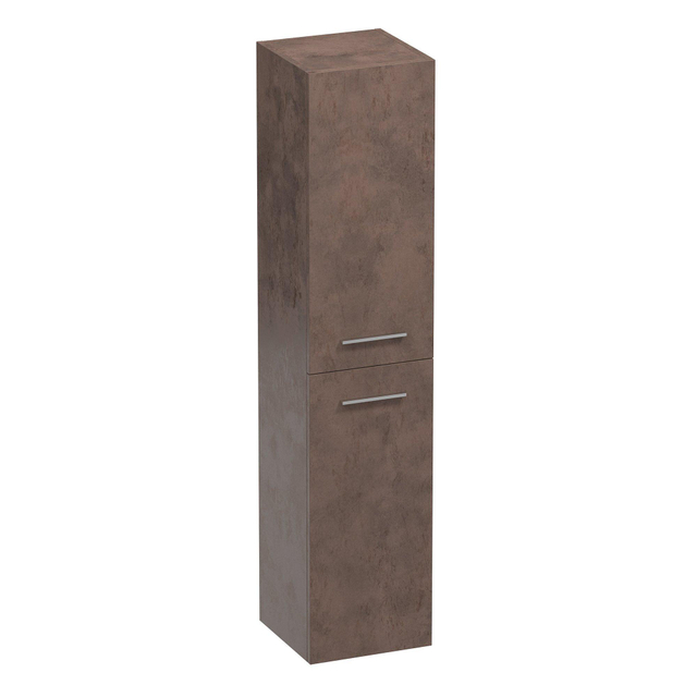 Saniclass EX Badkamerkast - 160x35x35cm - 2 links- rechtsdraaiende deur - zonder greep - MFC - Rusty HK-EX160RU