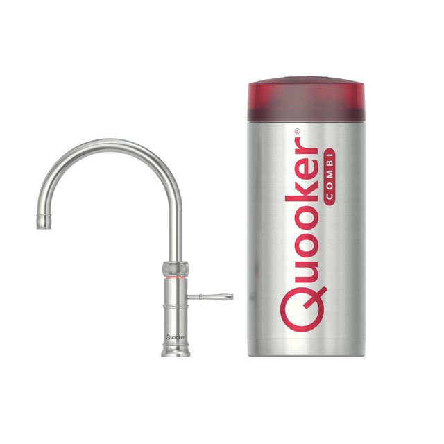 Quooker Classic Fusion Round kokendwaterkraan draaibare uitloop Combi+ reservoir Warm-kokend water R