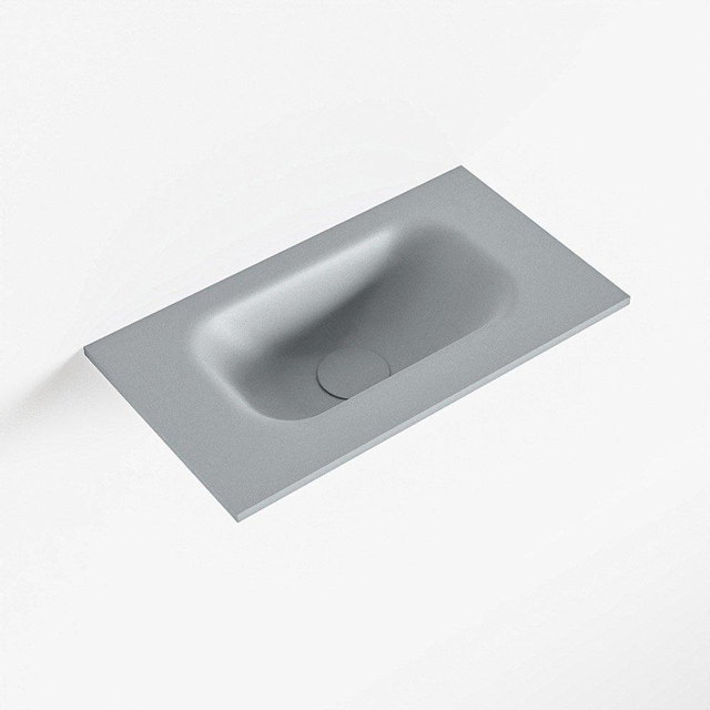 Mondiaz EDEN Fontein - 40x23x0.9cm - wasbak midden - zonder kraangaten - voor toiletmeubel - Solid surface - Plata F50101Plata