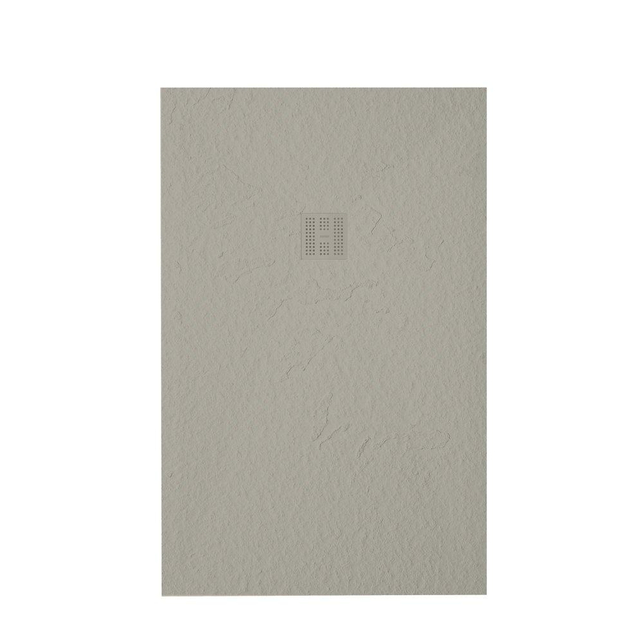 Zeza Grade Douchebak - 160x90cm - antislip - antibacterieel - mineraalmarmer - rechthoek - mat new pearl (beige) 400000000000019923