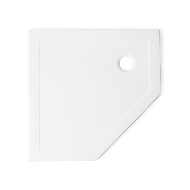 Saniclass Diamond douchebak 90x90x4cm vijfhoek wit OUTLET SW1188