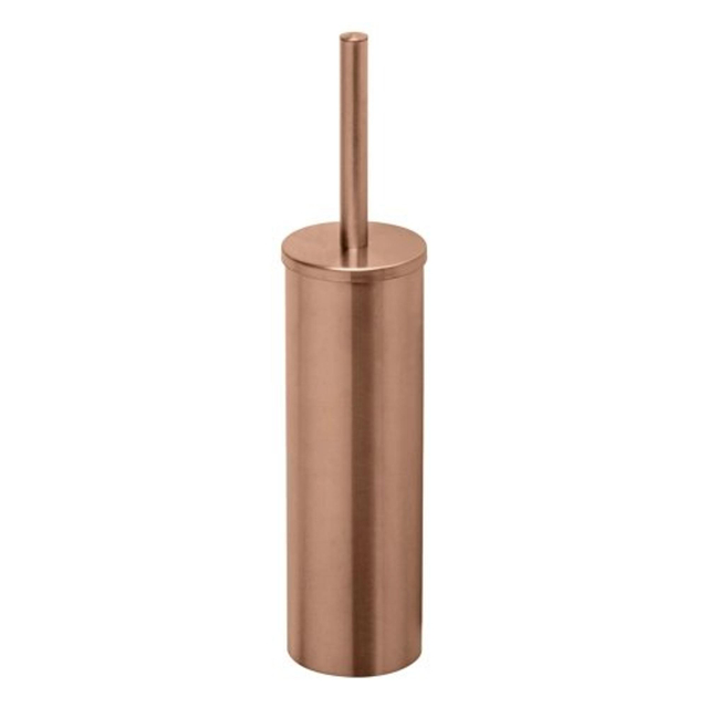 Geesa Nemox toiletborstel met houder (witte kop) - geborsteld brons 916511-10
